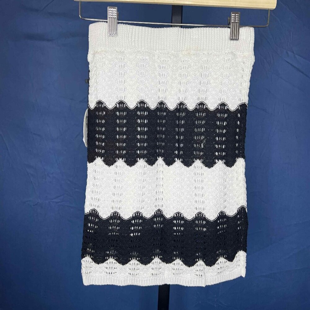 NWT!  Lost + Wander Marici Black and White Mini Skirt, Size Small